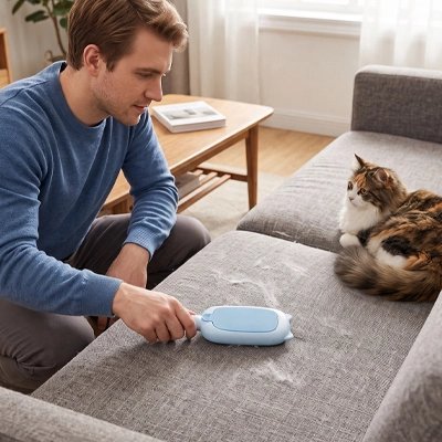 Brosse Chat | Anti-Poils Design & Auto-Nettoyante - Mondechat