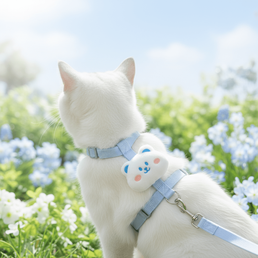 Ensemble Harnais & Laisse Chat | Kawaii - Mondechat - Mondechat
