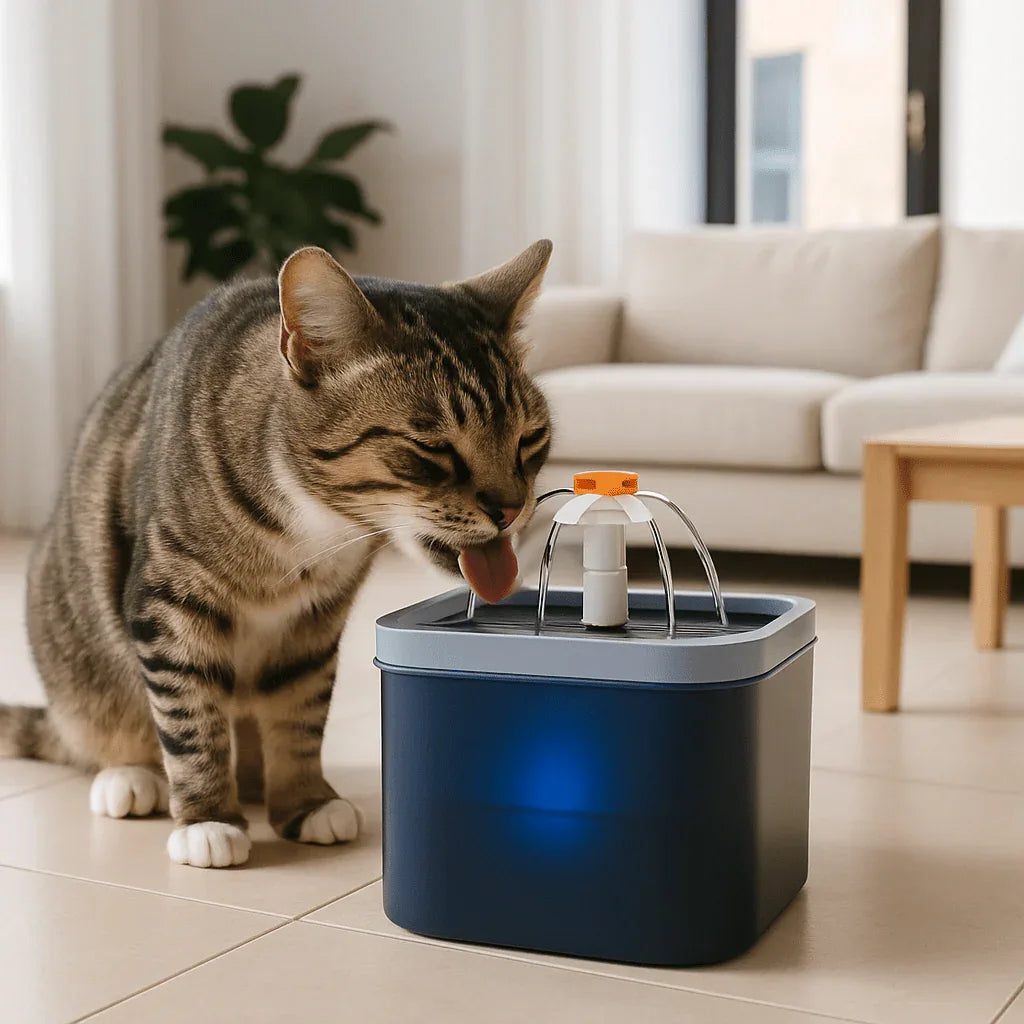 Fontaine à eau pour chat SilentPure - Hydratation Silencieuse et Pratique - Mondechat