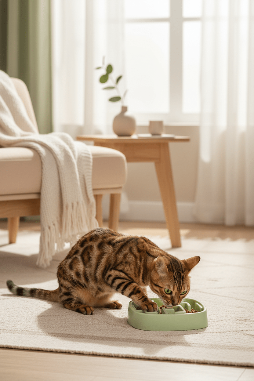 Gamelle anti glouton chat | DigestSlow - Mondechat