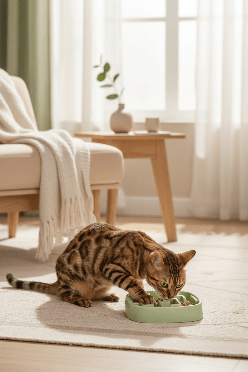 Gamelle anti glouton chat | DigestSlow - Mondechat