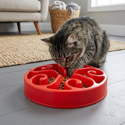 Gamelle anti glouton Chat