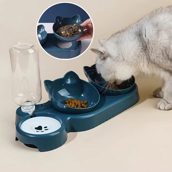 Gamelle chat Design Ergonomique Féli - Confort - Mondechat