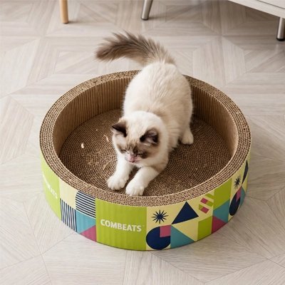 Griffoir Chat Carton | Rond & Lit Design - Mondechat
