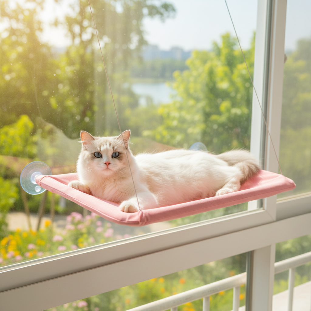 Hamac pour chat fenêtres | Confort Premium et bien-être optimal - Mondechat