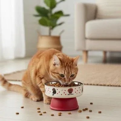 Pack Hydratation & Alimentation Premium Chat - Fontaine + Gamelle Surélevée - Mondechat
