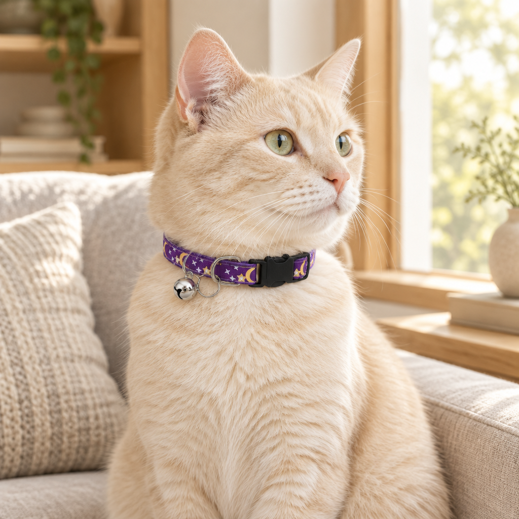 Collier réglable pour chat avec grelot | SecuriBell