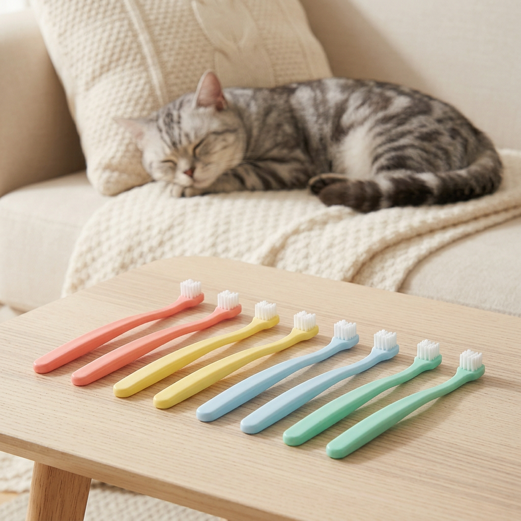 Brosse à dents pour chat | DouceSoin – Lot de 4 ou 8