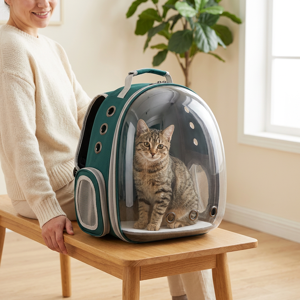Sac à dos de transport pour chat | Capsule transparente