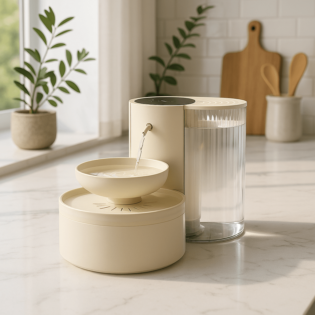 Fontaine a eau chat | SilentFlow beige