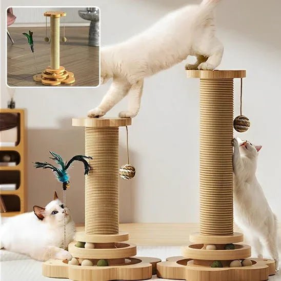 Arbre à Chat en Bois Naturel | Design Écologique et Robuste - Mondechat