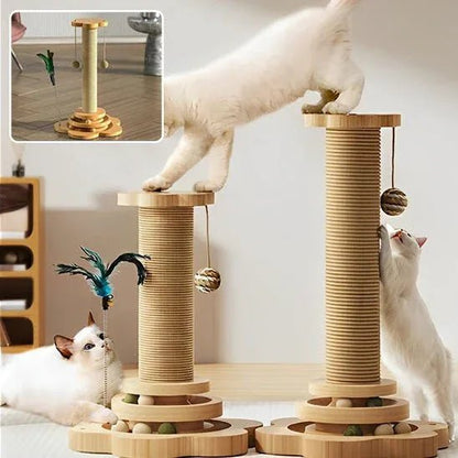 Arbre à Chat en Bois Naturel | Design Écologique et Robuste - Mondechat