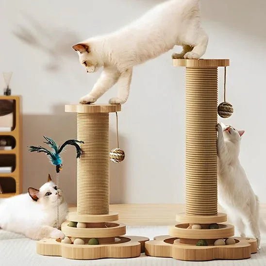 Arbre à Chat en Bois Naturel | Design Écologique et Robuste - Mondechat