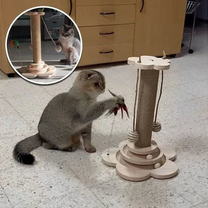 Arbre à Chat en Bois Naturel | Design Écologique et Robuste - Mondechat