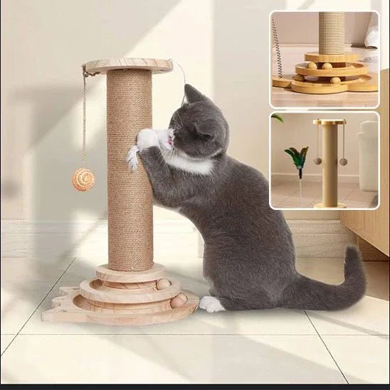 Arbre à Chat en Bois Naturel | Design Écologique et Robuste - Mondechat