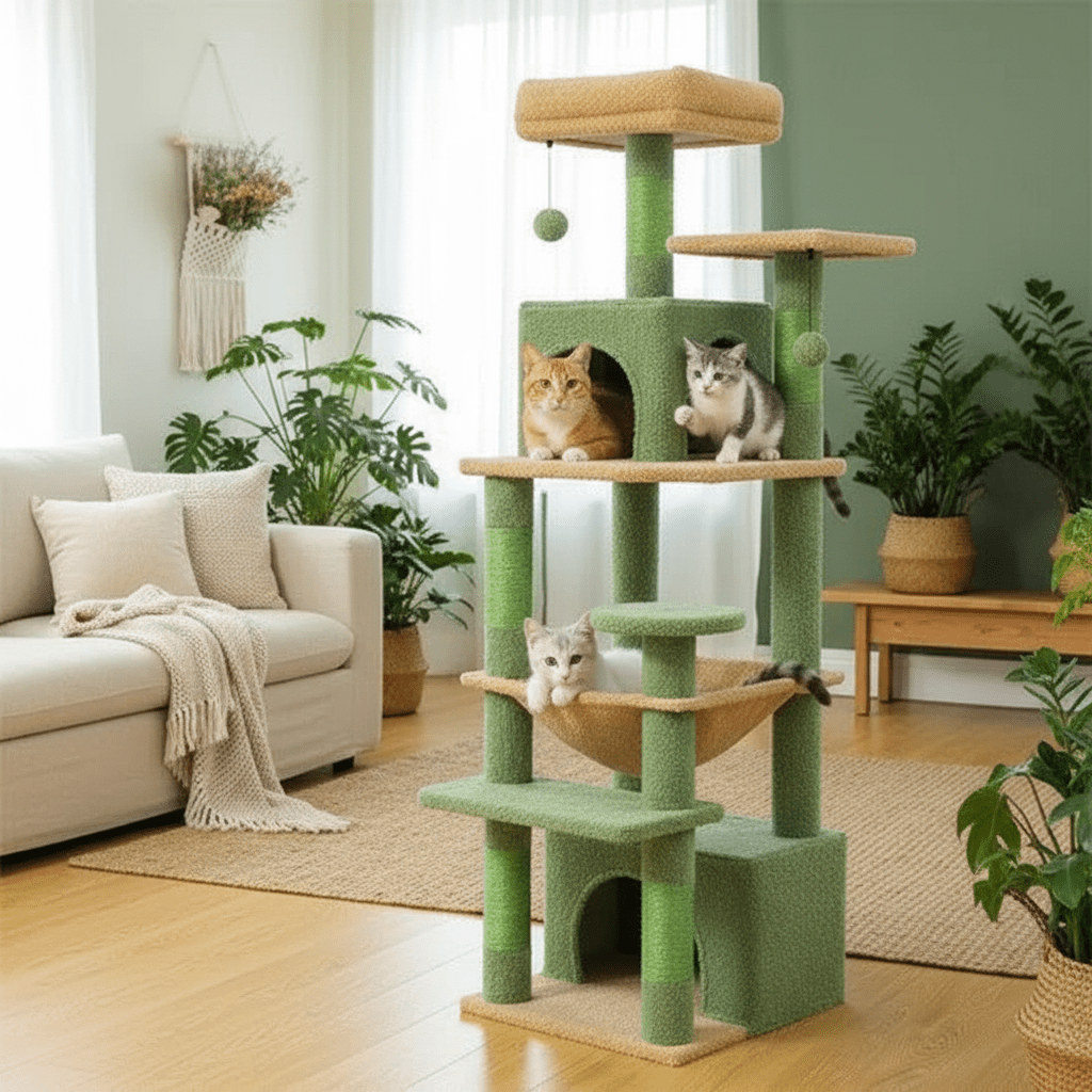 Arbre à chat ergonomique premium | Multi-niveaux - Mondechat