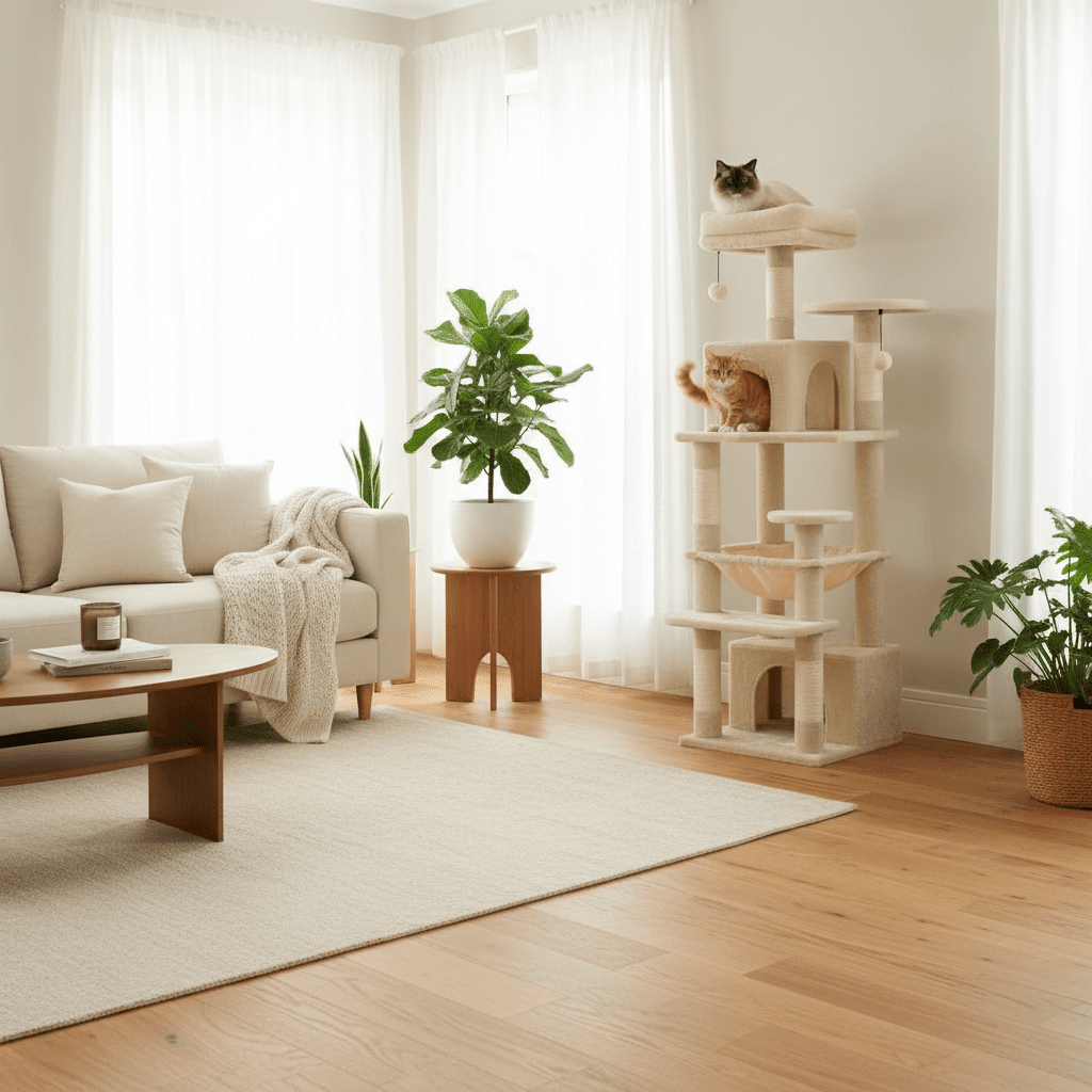 Arbre à chat ergonomique premium | Multi-niveaux - Mondechat