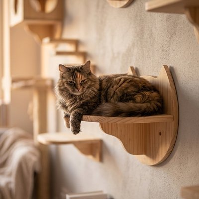 Arbre à Chat Mural | Parcours Bois Nature - Mondechat