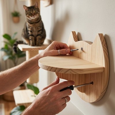 Arbre à Chat Mural | Parcours Bois Nature - Mondechat