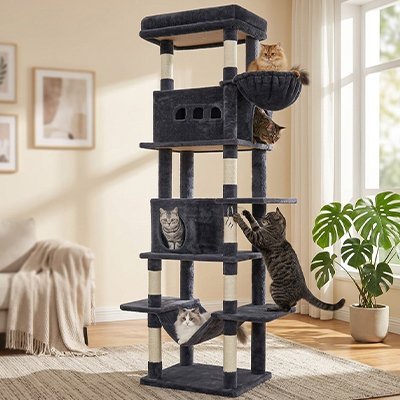 Arbre à Chat XXL | Royaume Vertical SkyTower - Mondechat