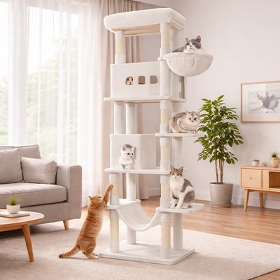 Arbre à Chat XXL | Royaume Vertical SkyTower - Mondechat