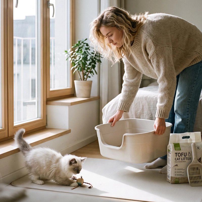 Bac à litière Chat