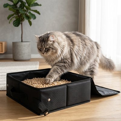 Bac à litière Chat