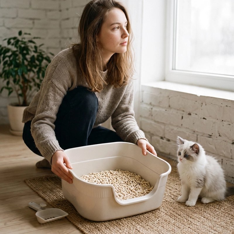 Bac à litière Chat