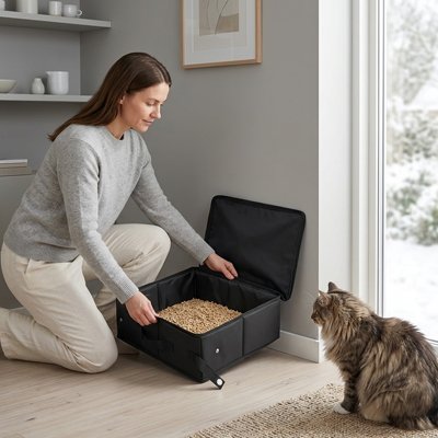 Bac à litière Chat