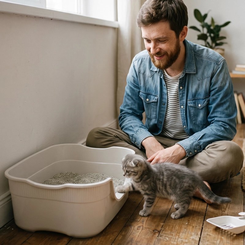 Bac à litière Chat