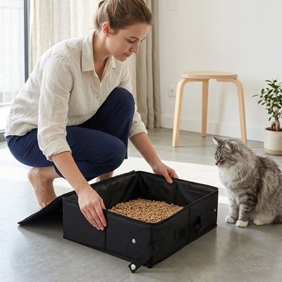 Bac à litière Chat