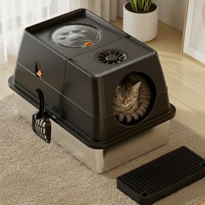 Bac à litière Chat