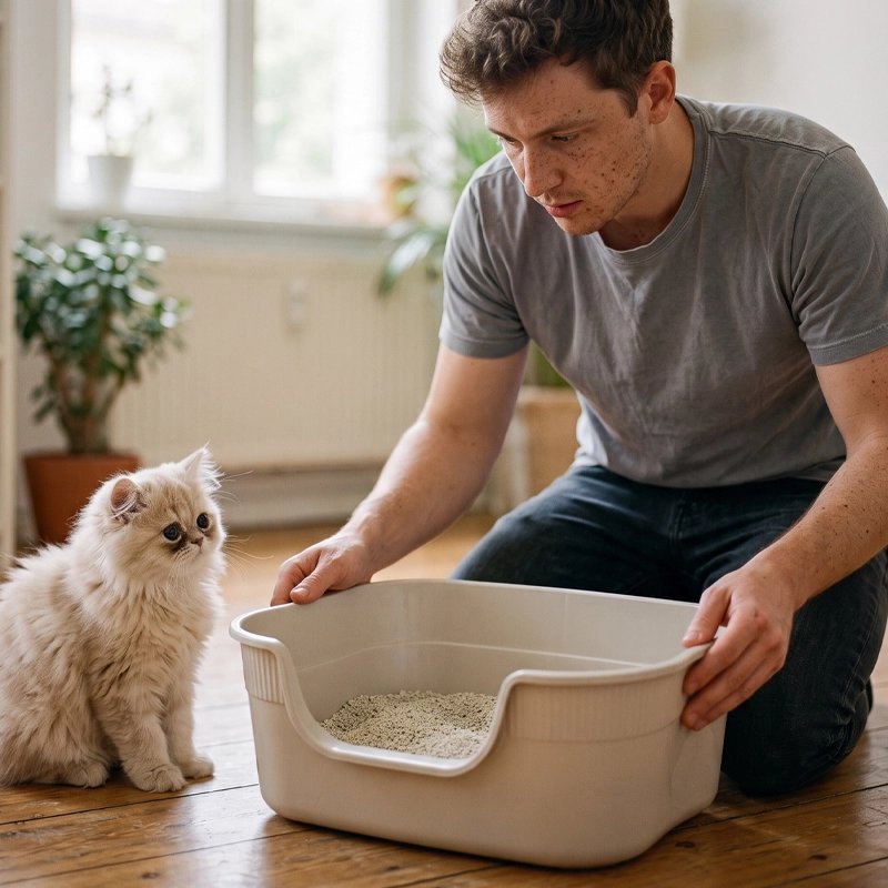 Bac à litière Chat