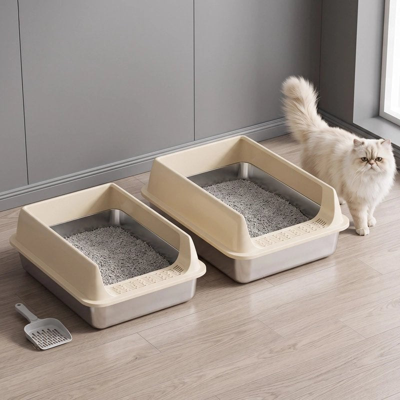 Bac à litière Chat | Anti-Odeurs Beige - Mondechat
