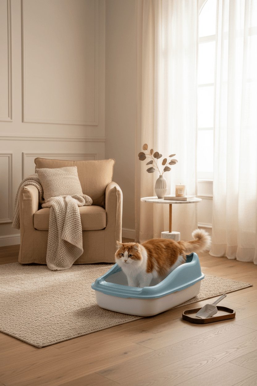 Bac à litière chat | Design Anti-odeurs - Mondechat