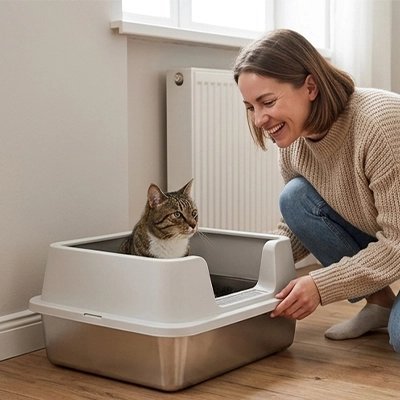 Bac à litière Chat | Hygiénique - Mondechat