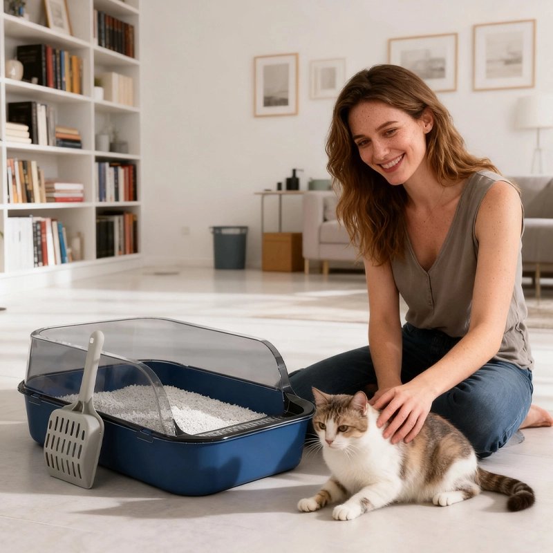 Bac pour litière Chat