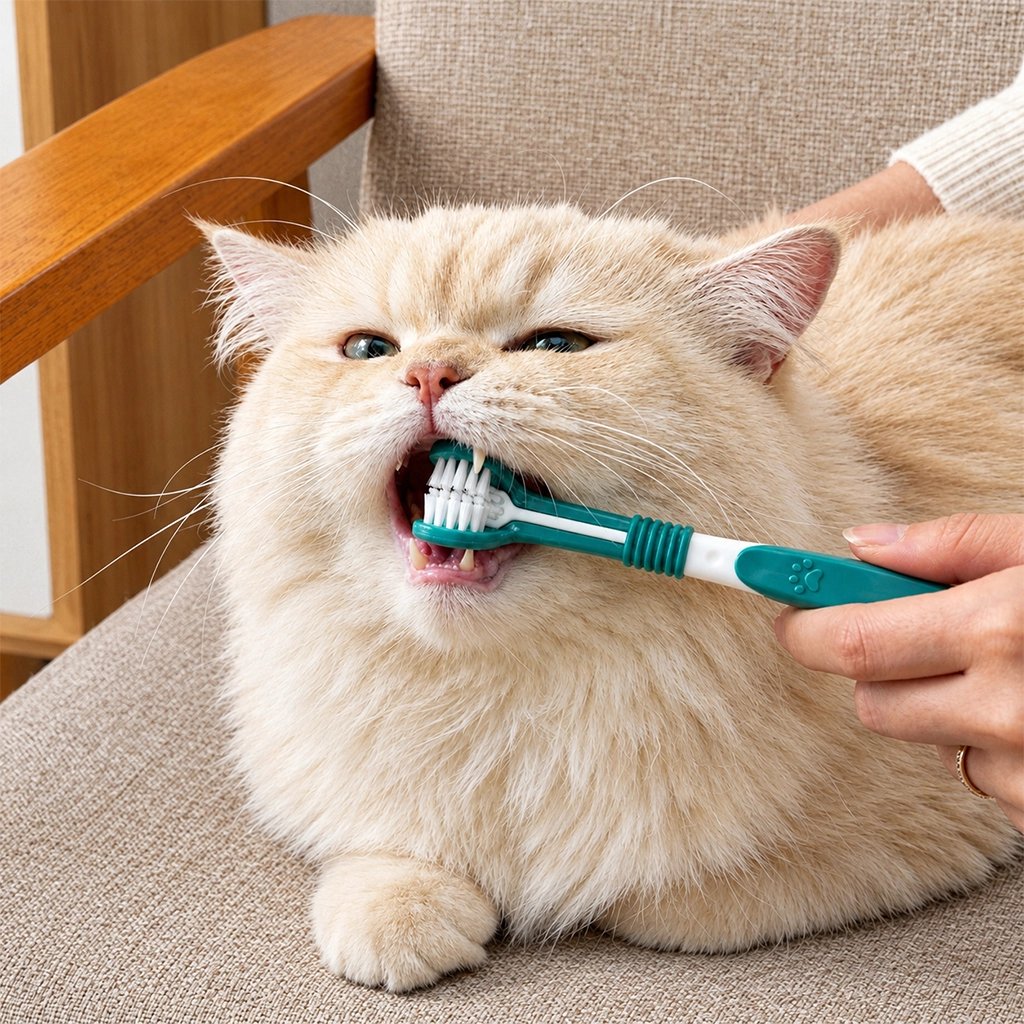 Brosse à dents pour chat