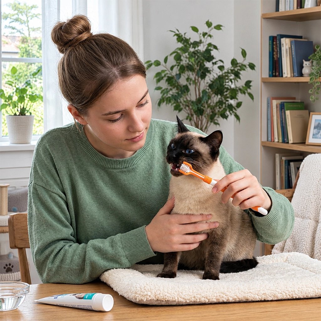 Brosse à dents pour chat