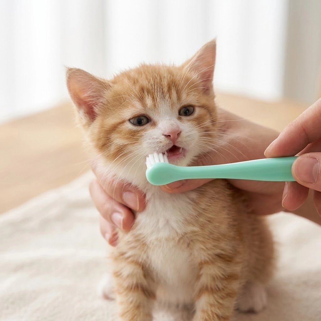 Brosse à dents pour chat