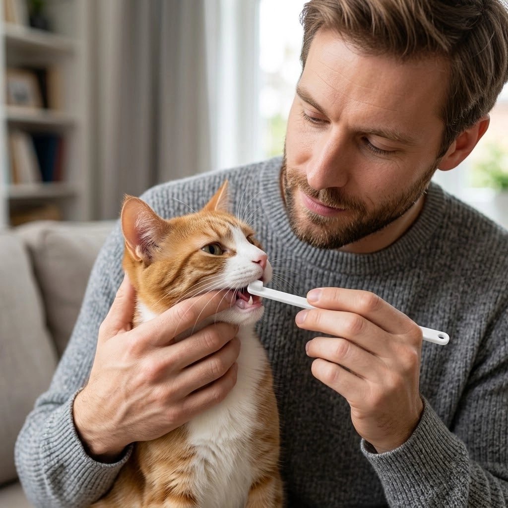 Brosse à dents pour chat