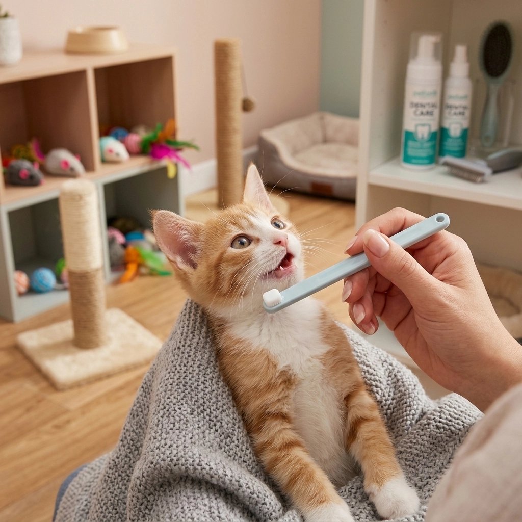 Brosse à dents pour chat