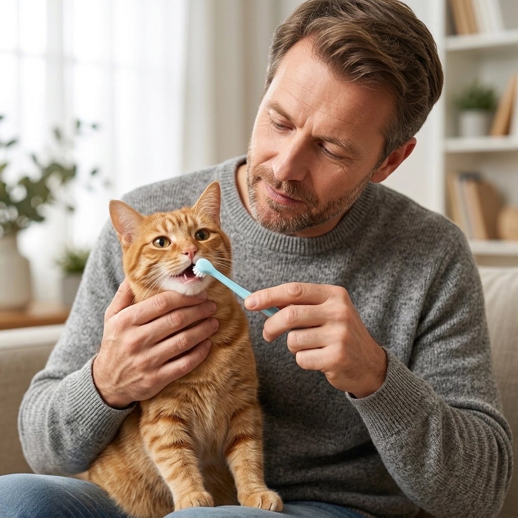 Brosse à dents pour chat