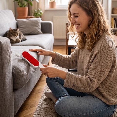 Brosse Anti Poil | Double Face Réutilisable - Mondechat