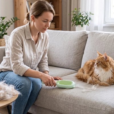 Brosse Chat | Anti-Poils Design & Auto-Nettoyante - Mondechat