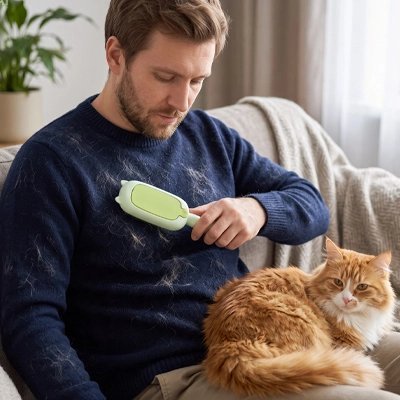 Brosse Chat | Anti-Poils Design & Auto-Nettoyante - Mondechat
