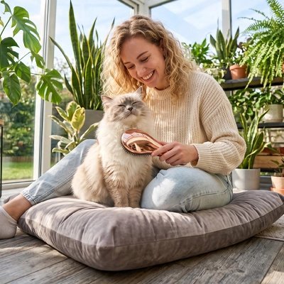 Brosse Chat | Double Face Démêlante - Mondechat