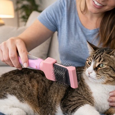 Brosse Chat | Double Face Dêmêlante & Massage - Mondechat