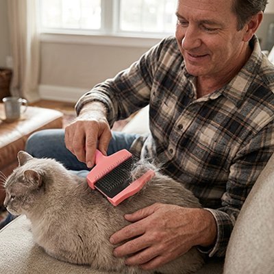 Brosse Chat | Double Face Dêmêlante & Massage - Mondechat