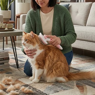 Brosse chat poil long | DoucePelage - Mondechat